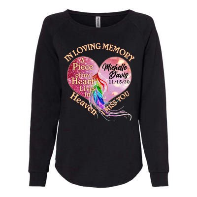 In Loving Memory Tribute Custom Rip Personalized Family Womens California Wash Sweatshirt