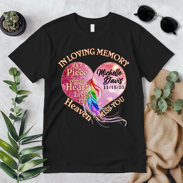 In Loving Memory Tribute Custom Rip Personalized Family Premium T-Shirt