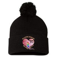 In Loving Memory Tribute Custom Rip Personalized Family Pom Pom 12in Knit Beanie