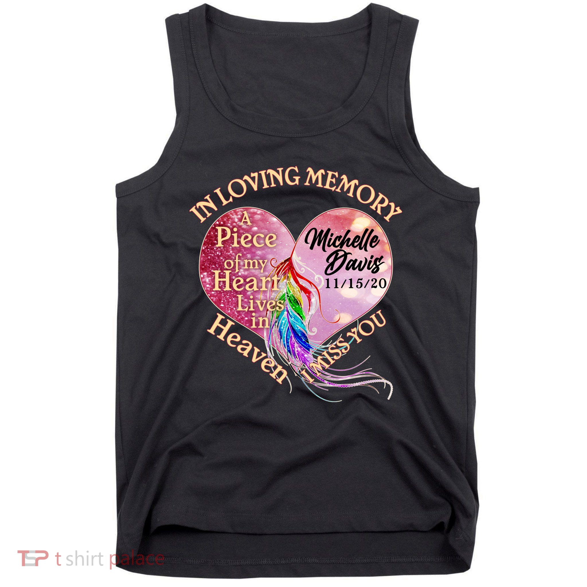 In Loving Memory Tribute Custom Rip Personalized Family Tank Top