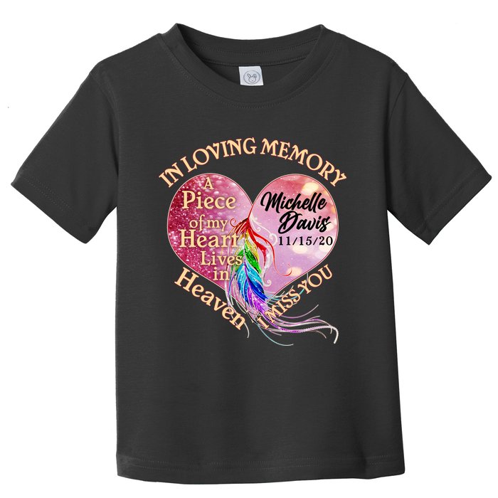 In Loving Memory Tribute Custom Rip Personalized Family Toddler T-Shirt