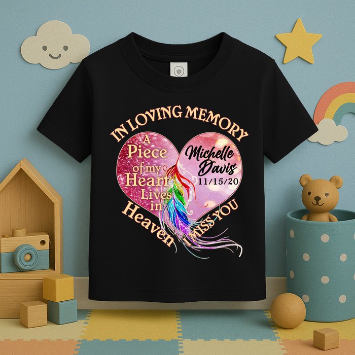 In Loving Memory Tribute Custom Rip Personalized Family Toddler T-Shirt