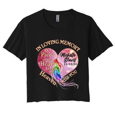 In Loving Memory Tribute Custom Rip Personalized Family Crop Top