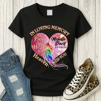 In Loving Memory Tribute Custom Rip Personalized Family Womens T-Shirt