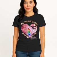 In Loving Memory Tribute Custom Rip Personalized Family Womens T-Shirt