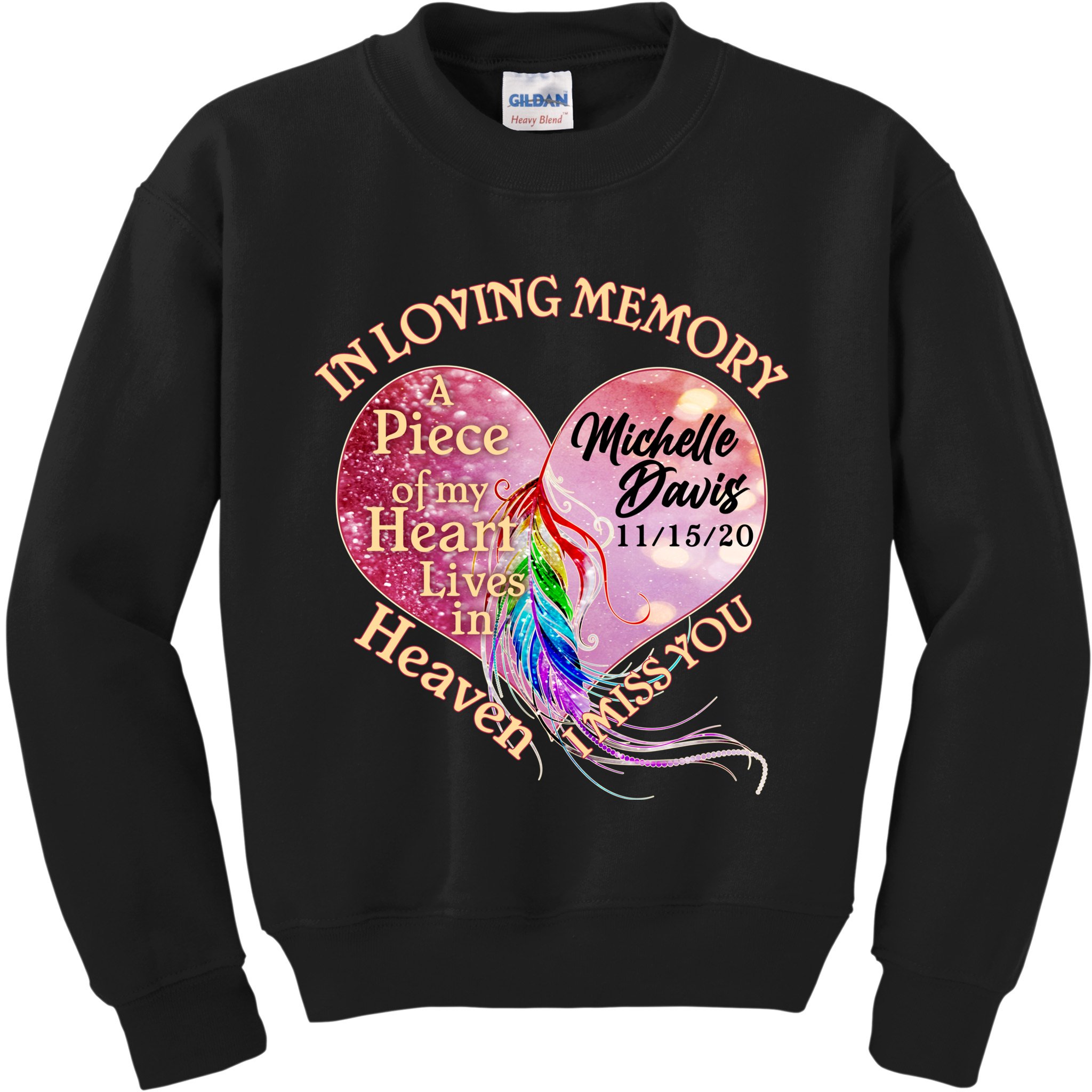 In Loving Memory Tribute Custom Rip Personalized Family Kids Sweatshirt