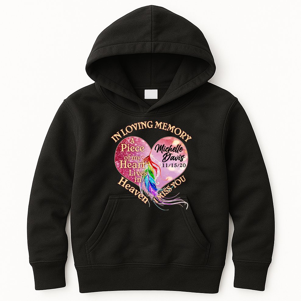 In Loving Memory Tribute Custom Rip Personalized Family Kids Hoodie