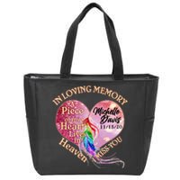 In Loving Memory Tribute Custom Rip Personalized Family Zip Tote Bag