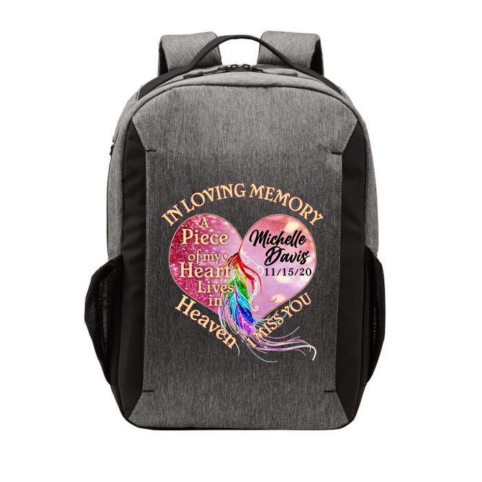 In Loving Memory Tribute Custom Rip Personalized Family Vector Backpack
