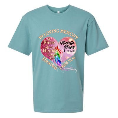 In Loving Memory Tribute Custom Rip Personalized Family Sueded Cloud Jersey T-Shirt
