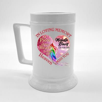 In Loving Memory Tribute Custom Rip Personalized Family Beer Stein