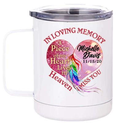 In Loving Memory Tribute Custom Rip Personalized Family 12 oz Stainless Steel Tumbler Cup