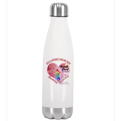 In Loving Memory Tribute Custom Rip Personalized Family Stainless Steel Insulated Water Bottle