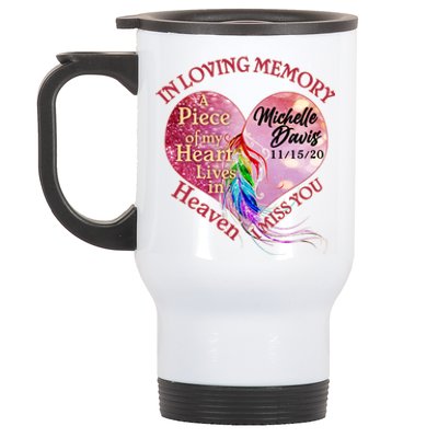 In Loving Memory Tribute Custom Rip Personalized Family Stainless Steel Travel Mug