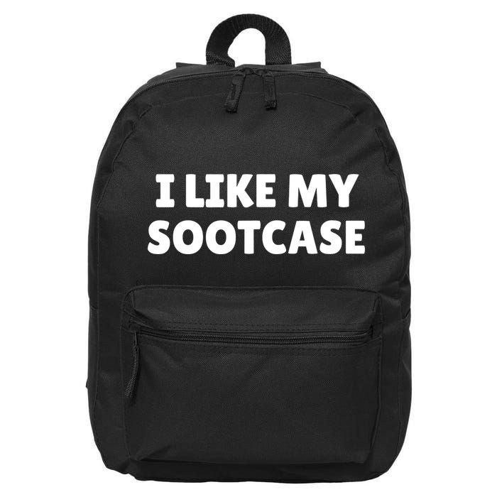 I Like My Suitcase I Like My Sootcase Funny 16 in Basic Backpack