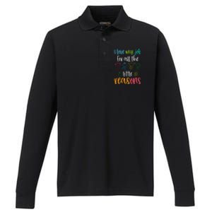 I Love My Job For All The Little Reasons 100 Days Of School Performance Long Sleeve Polo