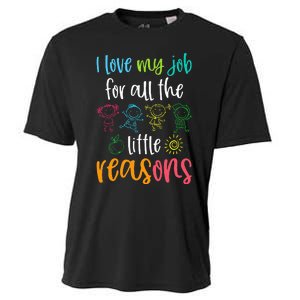 I Love My Job For All The Little Reasons 100 Days Of School Cooling Performance Crew T-Shirt