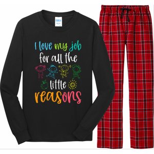 I Love My Job For All The Little Reasons 100 Days Of School Long Sleeve Pajama Set