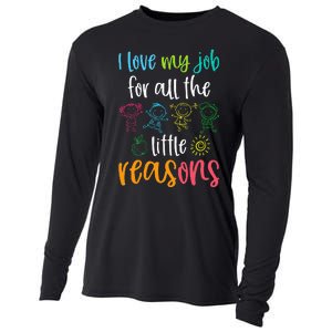 I Love My Job For All The Little Reasons 100 Days Of School Cooling Performance Long Sleeve Crew