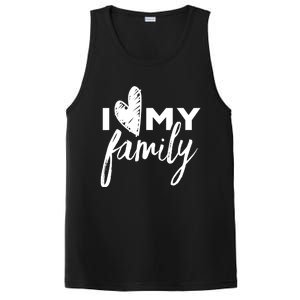 I Love My Family Relatives Party Families Reunion PosiCharge Competitor Tank