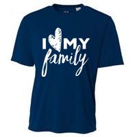 I Love My Family Relatives Party Families Reunion Cooling Performance Crew T-Shirt