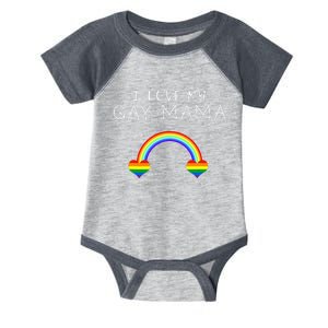 I Love My Gay Mama Mom Mother Pride LGBT Ally Support Tee Infant Baby Jersey Bodysuit