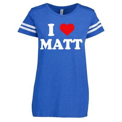 I Love Matt I Heart Matt Ik Hou Van Matt Enza Ladies Jersey Football T-Shirt