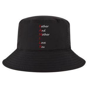 I Love My Family Father And Mother I Love You Dad And Mom Meaningful Gift Cool Comfort Performance Bucket Hat