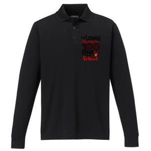 Ive Loved My Class For 100 Days Of School 100th Day Teacher Gift Performance Long Sleeve Polo