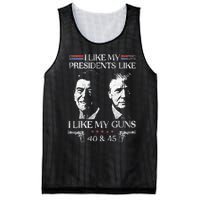 I Like My Presidents Like I Like My Guns 40 45 Mesh Reversible Basketball Jersey Tank