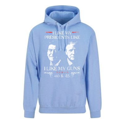 I Like My Presidents Like I Like My Guns 40 45 Unisex Surf Hoodie