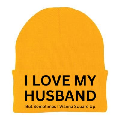 I Love My Husband But Sometimes I Wanna Square Up Knit Cap Winter Beanie