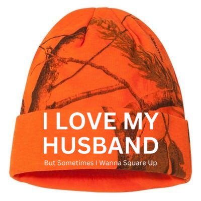 I Love My Husband But Sometimes I Wanna Square Up Kati Licensed 12" Camo Beanie