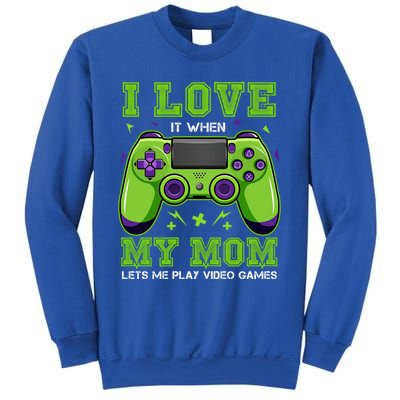 I Love My Mom Funny Sarcastic Video Games Gift Tee Gift Sweatshirt