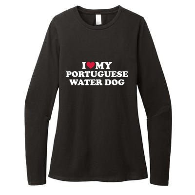 I Love My Portuguese Water Dog Gift Womens CVC Long Sleeve Shirt