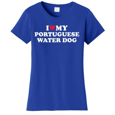 I Love My Portuguese Water Dog Gift Women's T-Shirt