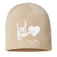 I Love My Dad ASL Fathers Day Gifts Sustainable Beanie