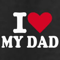 I Love My Dad 7 Panel Mesh Trucker Snapback Hat