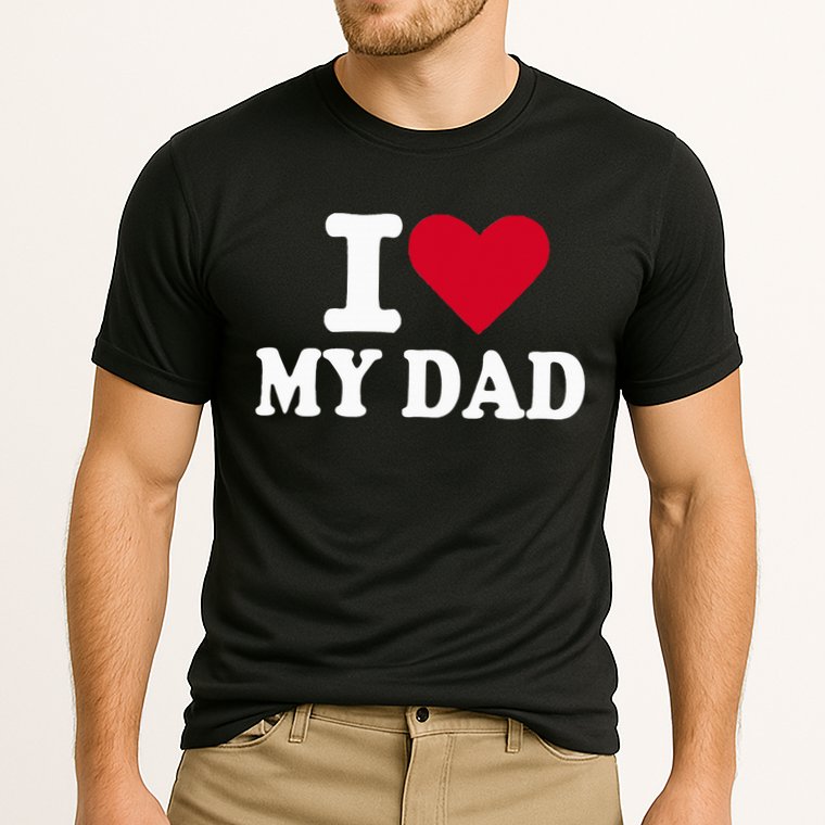 I Love My Dad Cooling Performance Crew T-Shirt