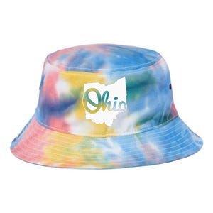 I Love My Ohio Home Script Ohio Buckeye State Tie Dye Newport Bucket Hat