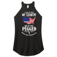 I Love My Wife My Country And Getting Pegged If You DonT Women's Perfect Tri Rocker Tank