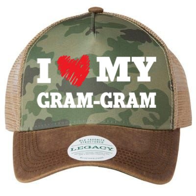 I Love My Gramgiftgram Favorite Family Member Valentines Cool Gift Legacy Tie Dye Trucker Hat