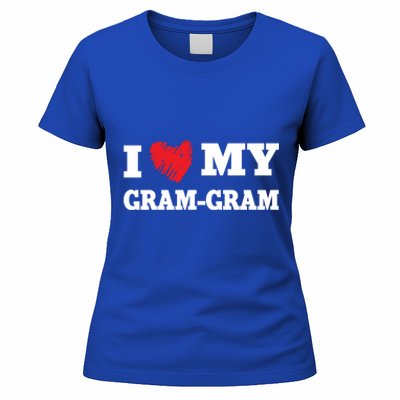 I Love My Gramgiftgram Favorite Family Member Valentines Cool Gift Women's T-Shirt