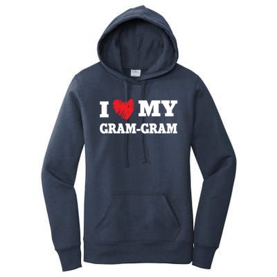 I Love My Gramgiftgram Favorite Family Member Valentines Cool Gift Women's Pullover Hoodie