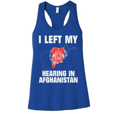 I Left My Hearing In Afghanistan Women's Racerback Tank