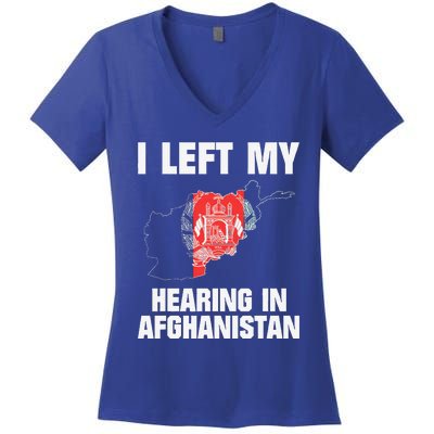 I Left My Hearing In Afghanistan Women's V-Neck T-Shirt