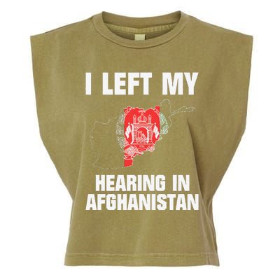 I Left My Hearing In Afghanistan Garment-Dyed Women's Muscle Tee