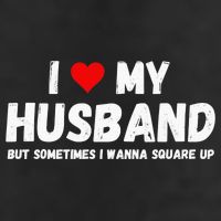 I Love My Husband 7 Panel Mesh Trucker Snapback Hat