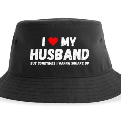 I Love My Husband Sustainable Bucket Hat