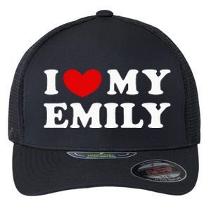 I Love My Emily I Heart My Emily Flexfit Unipanel Trucker Cap